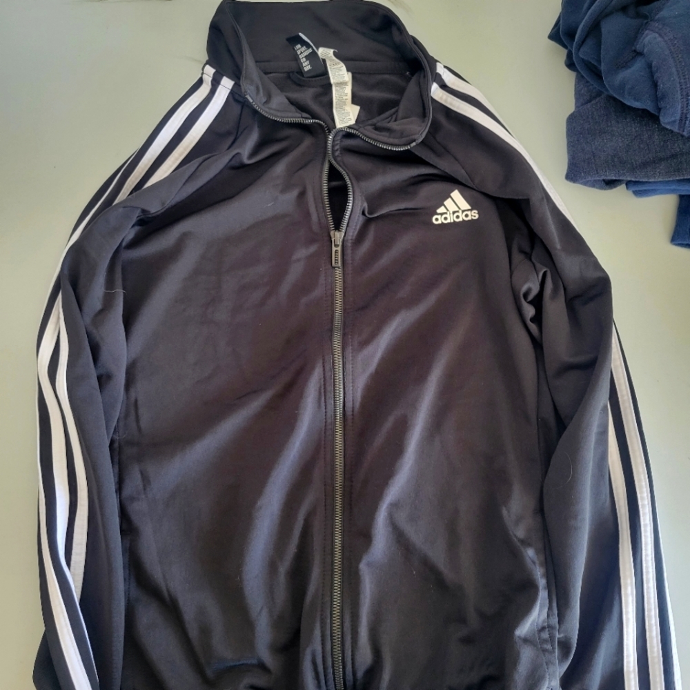 Adidas women's size Large zip track jacket